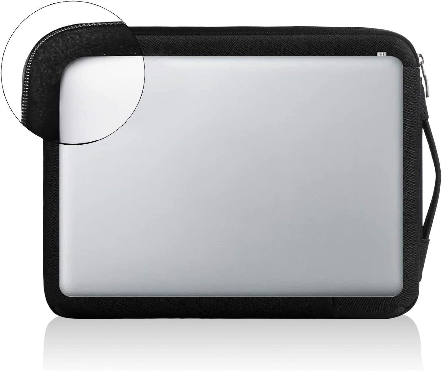 360° Protective Laptop Sleeve 11.6 Inch for Surface Pro 7 8 9/Laptop Go 2 3, Macbook Air 11, Small Computer Bag Carrying Case for 11-12 Inch Chromebook, Slim, Shockproof, Waterproof, Black