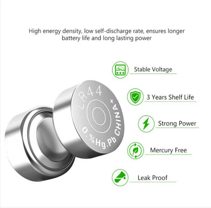 30 Count - LR44 AG13 357 SR44 A76 303 Battery 1.5V Button Coin Cell Batteries